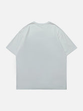 Jeans-T-Shirt mit Geister-Applikation